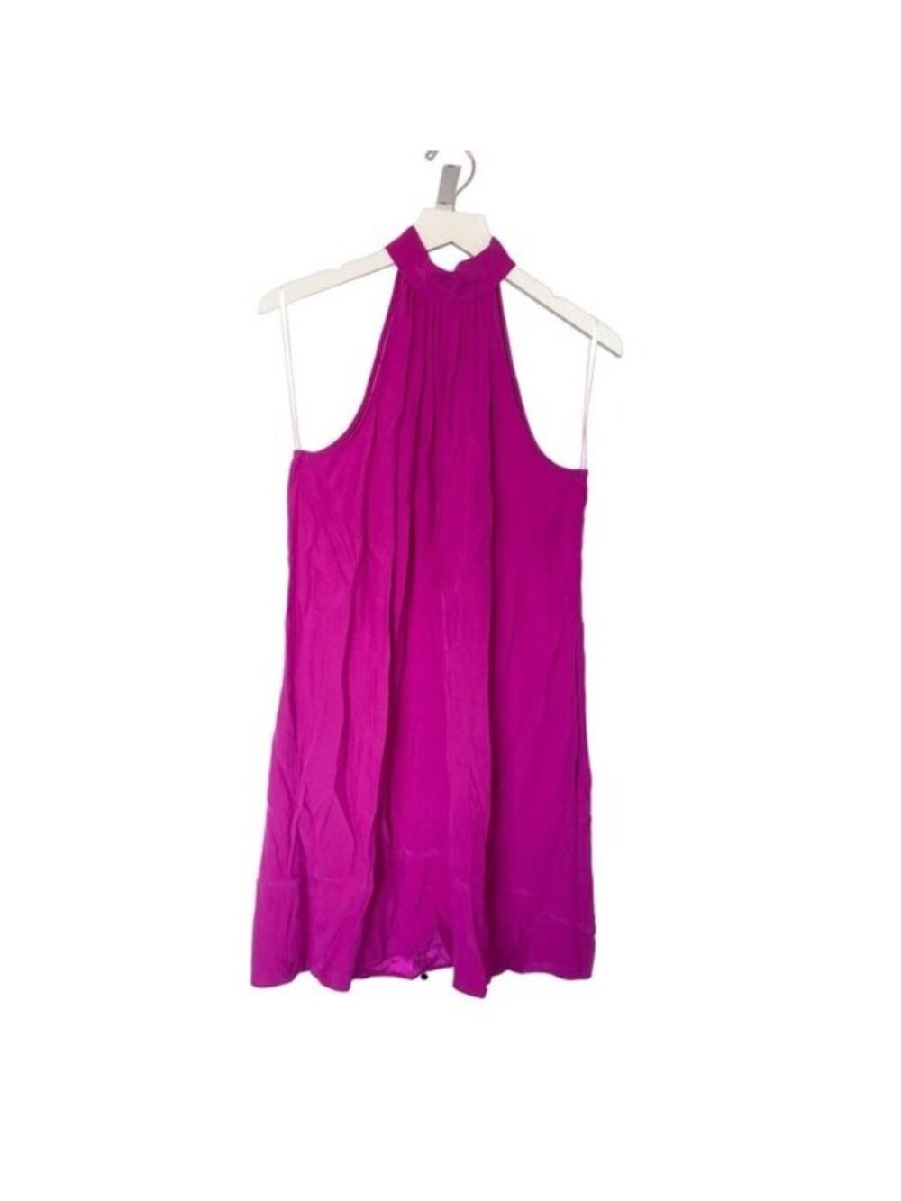 Amanda Uprichard Violet Silky Halter Mini Dress